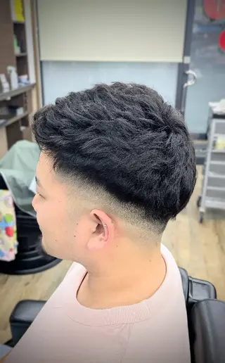 ショート パーマ 理容プラージュ燕三条 福井のヘアスタイル