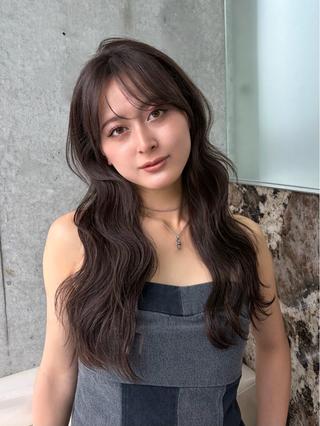 ロング 大宮🤍縮毛矯正 レイヤー🪽なるのヘアスタイル