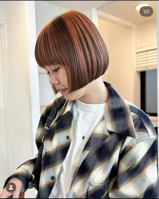 ショート カラー デザインカラー特化 中谷蓮のヘアスタイル