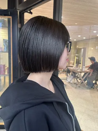 ミディアム カラー 透明感カラー/ パーマのヘアスタイル
