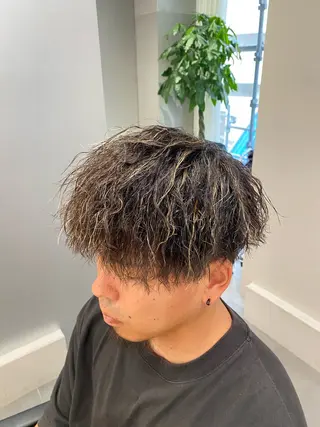 カラー パーマ メンズ 立川メンズパーマ職人 店長/小泉文人のヘアスタイル