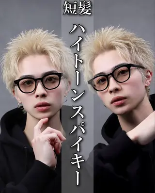 メンズ ケアブリーチ🌺韓国 レイヤー🪽‪とわのヘアスタイル