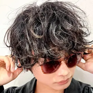 ショート パーマ ヘアアレンジ メンズ メンズスタイル ly本厚木のヘアスタイル