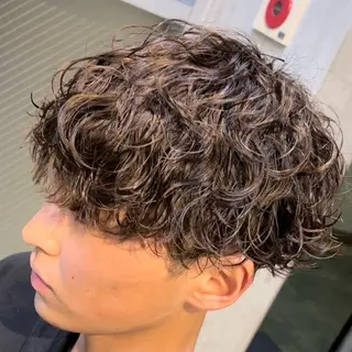 ミディアム パーマ ヘアアレンジ メンズ fifth 石川 凪のヘアスタイル