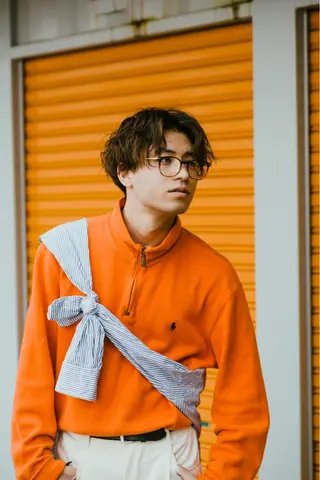 ミディアム パーマ メンズ メンズパーマ 赤司 泰樹のヘアスタイル