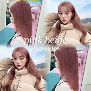 ロング カラー 色落ち綺麗🩰ハイ トーン🎀RINKAのヘアスタイル