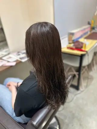 ロング カラー パーマ 平日オススメ✨ コスパ&タイパ✨山下のヘアスタイル