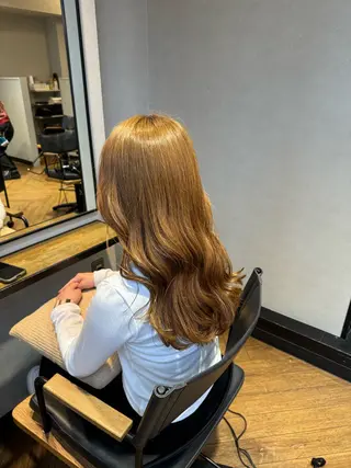 ロング Rena/韓国 /ワンホンヘアのヘアスタイル