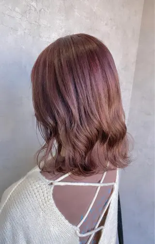 セミロング カラー パーマ ヘアアレンジ 🤍透明感カラー🤍 Ryujiのヘアスタイル