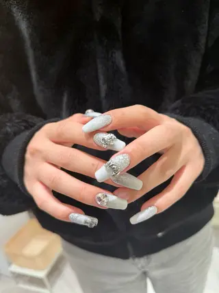 ネイル なぽ ❤︎長さだし / 韓国nailのネイルデザイン
