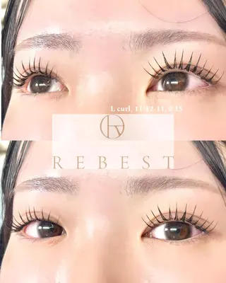 マツエク・マツパ REBEST🤍 Eyelashのマツエク・マツパデザイン