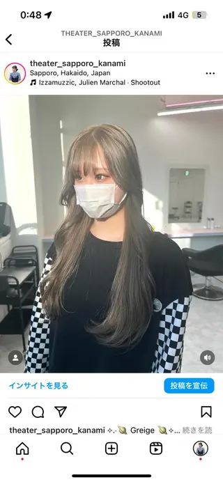 ロング カラー パーマ ヘアアレンジ メンズ キッズ ネイル マツエク・マツパ アイブロウ KANAMI 🌏のヘアスタイル