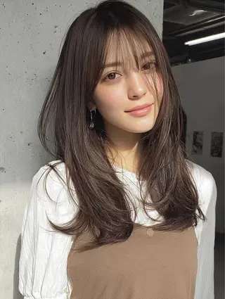 ロング 透明感/似合わせ/ 村田七夕のヘアスタイル