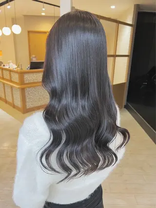 ロング レイヤー/くびれ/ 縮毛/チェレ金剛のヘアスタイル