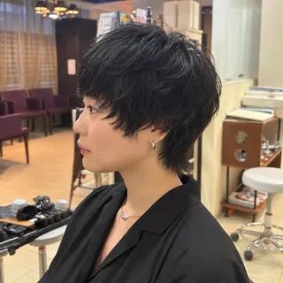 ミディアム メンズ 鳥ちゃん🐥/中性系 /西中島/新大阪のヘアスタイル