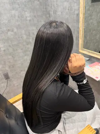ロング カラー glac 當田のヘアスタイル