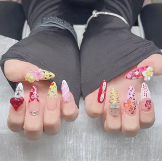 ネイル Lee Nails チップ長さだし専門店のネイルデザイン