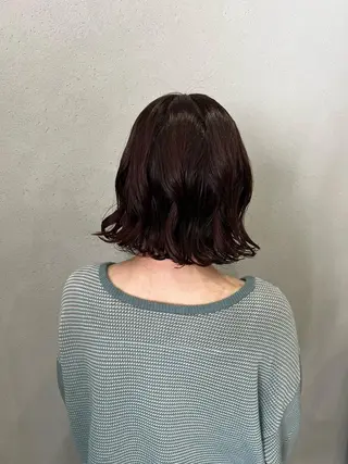 パーマ ボブパーマコテ巻き風 パーマNo1深江秀平のヘアスタイル