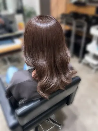 セミロング カラー くろだ かなのヘアスタイル