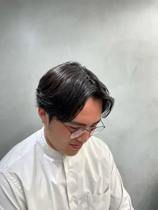 ミディアム パーマ ヘアアレンジ メンズ fifth 石川 凪のヘアスタイル