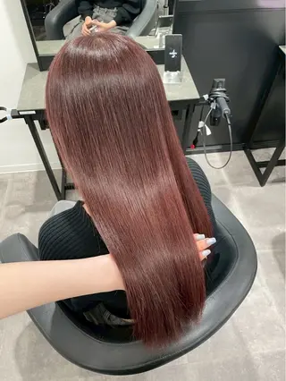 ロング カラー ヘアアレンジ メンズ さくら🍒 暖色カラー/髪質改善のヘアスタイル