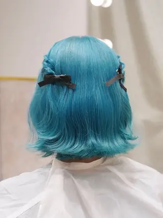 ショート カラー 艶カラーハイトーン YUUNA 🎀💕のヘアスタイル