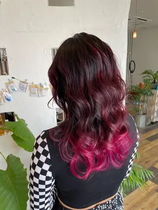 ロング カラー 🌸小掛🌸 豊橋外国人風カラーのヘアスタイル