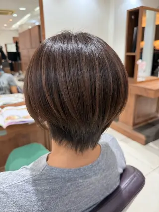 ショート カラー ベージュ🤎/透明感 /ゆき🍀のヘアスタイル