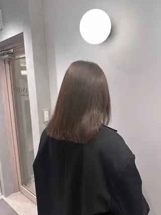 セミロング カラー ヘアアレンジ 美髪透明感特化| なおき|池袋美容師のヘアスタイル