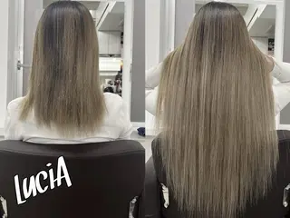 カラー ヘアアレンジ ロング エクステ7:30〜 LuciA\5900のヘアスタイル