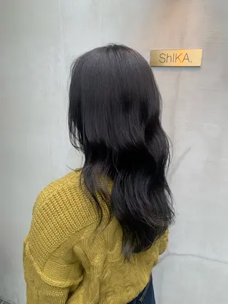 ロング カラー カットカラー/鎌倉 縮毛矯正/大空のヘアスタイル