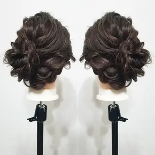 カラー ロング ヘアアレンジ See by merのマツエク・マツパデザイン