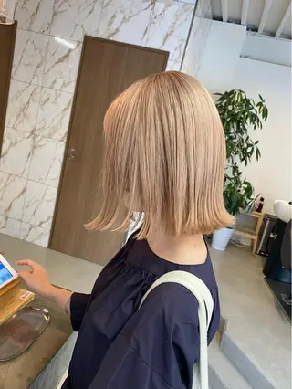 ミディアム カラー ハイトーン×似合わせ 🌱中川慎之介のヘアスタイル