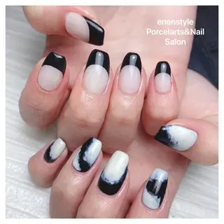 ミディアム ネイル 🐾enen style 🐾のネイルデザイン