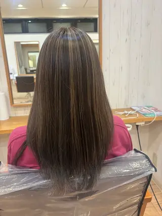 ロング カラー すなが/ハイライト モデル募集中のヘアスタイル
