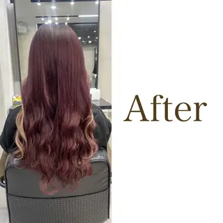 ロング カラー ヘアアレンジ FAAM Tsuneのヘアスタイル