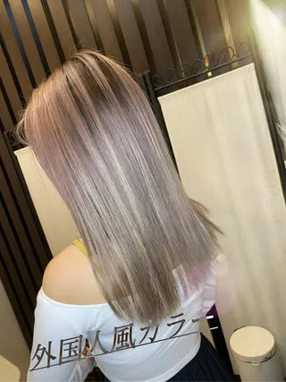 ロング カラー メンズパーマ /栄/伊藤りんなのヘアスタイル