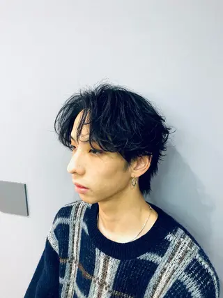 ショート カラー メンズ Ryo 難波 メンズサロンのヘアスタイル