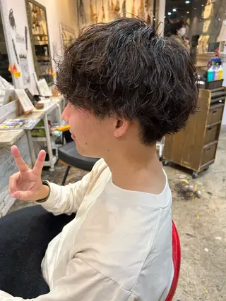 パーマ メンズ 佐藤 良祐のヘアスタイル