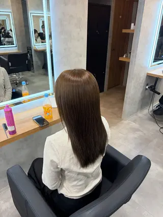 セミロング 透明感/韓国風 RENA🤎のヘアスタイル