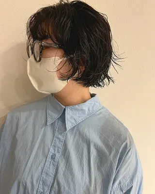 ショート メンズハイトーン/栄 /イトウタケルのヘアスタイル