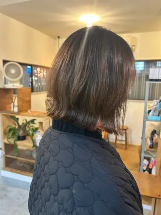 ミディアム 透明感カラー 美髪矯正💎momoのヘアスタイル