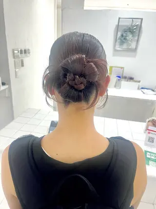 ロング ヘアアレンジ 韓国ヘア🇰🇷 ♡fuminaのヘアスタイル
