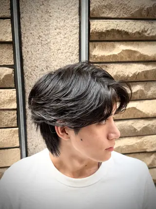 ミディアム パーマ 千葉弘平 🔥波巻き特化🔥のヘアスタイル