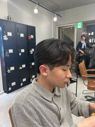 メンズ 下北沢メンズパーマ 特化園田 楓莉のヘアスタイル
