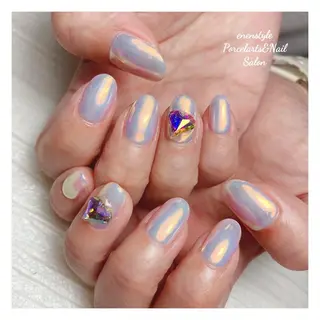 ミディアム ネイル 🐾enen style 🐾のネイルデザイン