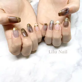 ネイル モチの良さ◉ フィルインネイル♡のネイルデザイン