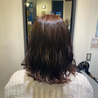 ミディアム カラー 美髪/透明感カラー reikoのヘアスタイル