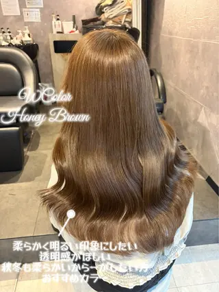 ロング カラー 🍑ももか🍑透明感 カラー/赤羽🦋のヘアスタイル