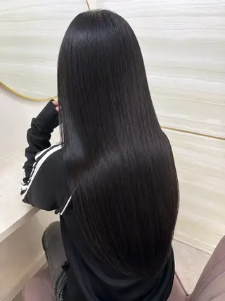ロング カラー 💜eluあやね💜 🫧カラー・縮毛矯正のヘアスタイル